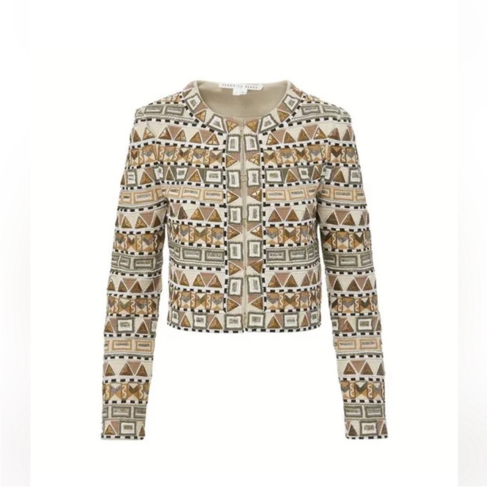 Veronica Beard Geometric Patterned Blazer